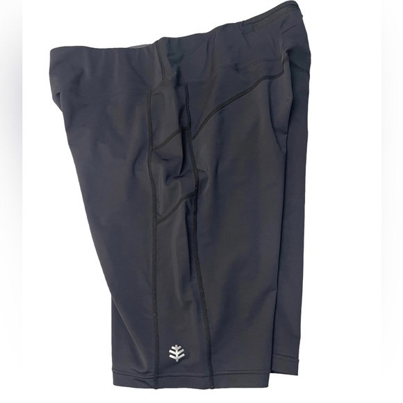 Coolibar Women’s Turquoise Shirt Short Sleeve 1/4 Zip & Biker Shorts XL UPF 50+ - Picture 10 of 13